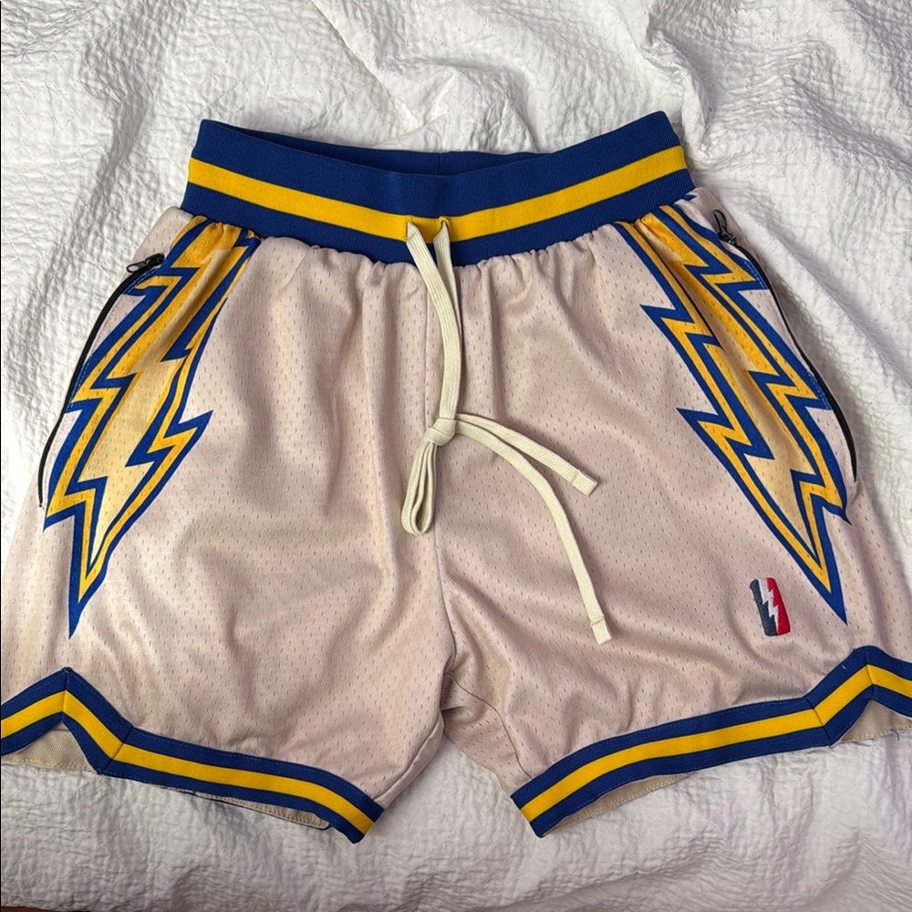 Collect Select Warriors Shorts - Blue and Yellow